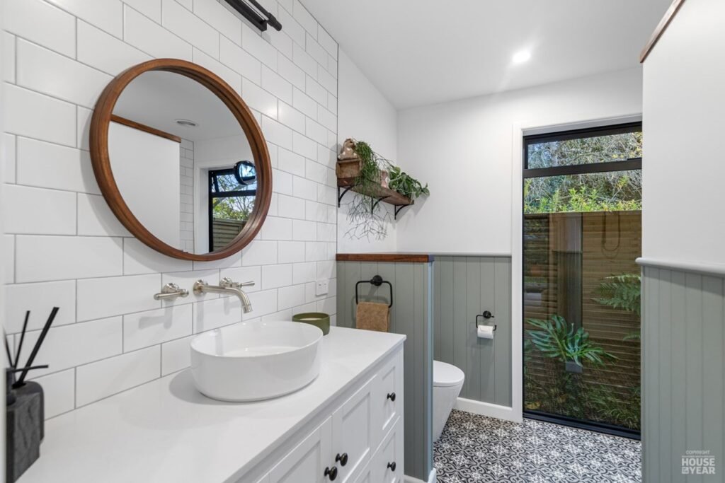 house of the year symphony builders hamilton bathroom with toilet with mirror